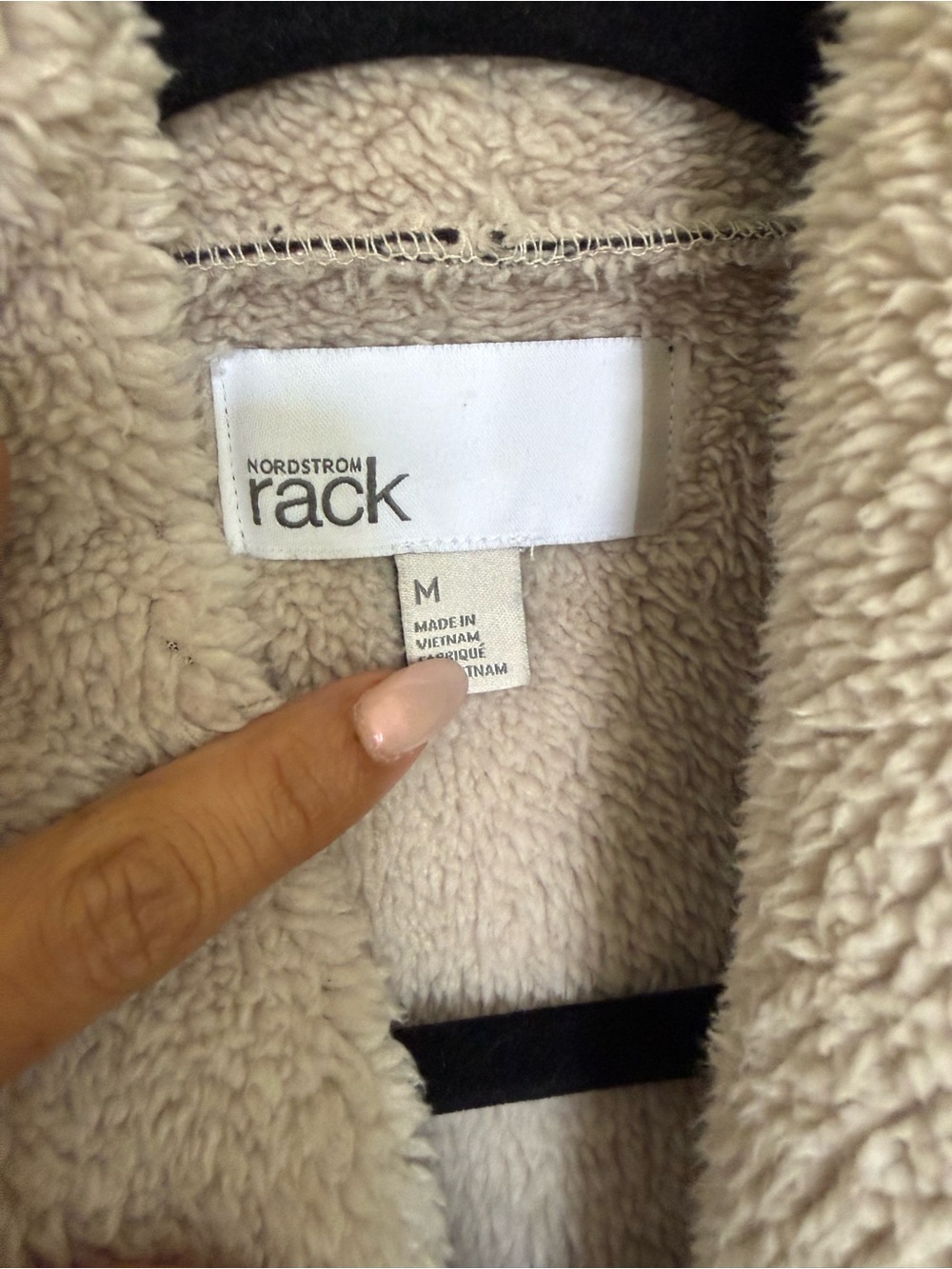 Susina Nordstrom Rack M Black Faux Suede Sherpa Draped Vest Boho - Picture 3 of 10